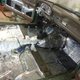 A quick snapshot of the sound deadening going into the car as it was being installed.